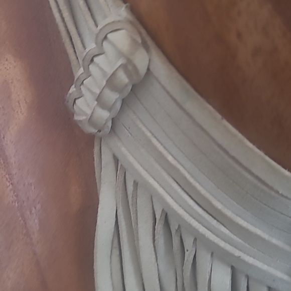 BOHEMIAN FRINGE BEADED NECKLACE WITH GLASS AND RESIN BEADS - Picture 10 of 12